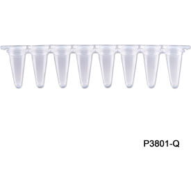MTC Bio PureAmp 8 Strips QPCR Tube with Separated Strip Cap 0.1 ml Clear 120 Pack P3801-Q