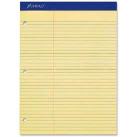 Ampad® Double Sheet Pads Pitman Rule Variation 100 Canary Yellow 8.5 x 11 Sheets 20245