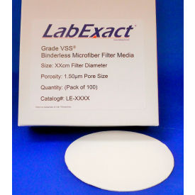 LabExact VSS® Volatile Suspended Solids Filter 0.43 mm Thick 9.0 cm Dia. 1.5 um 100 PK VSS9000