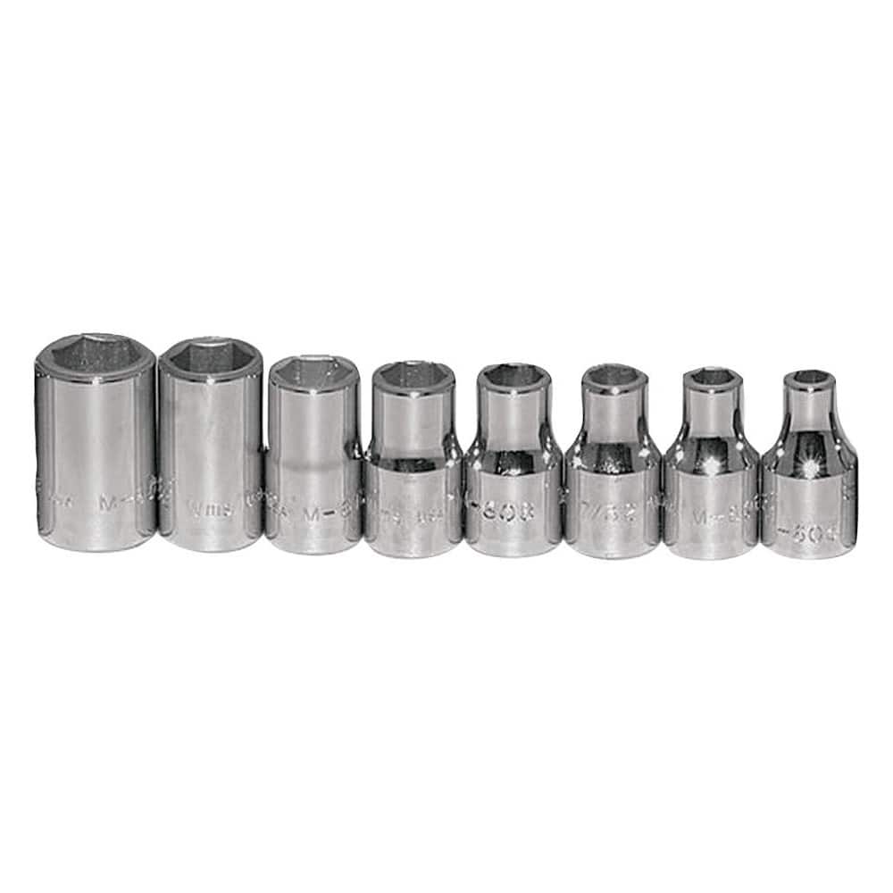 Socket Sets, Set Type: Socket Set , Measurement Type: SAE , Drive Size: 1/2 , Minimum Size (Inch): 3/8 , Maximum Size (Inch): 7/8  MPN:JHWWSS-810RC