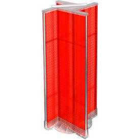 Global Approved 700444-RED Pinwheel Pegboard Display W/RB 13.5