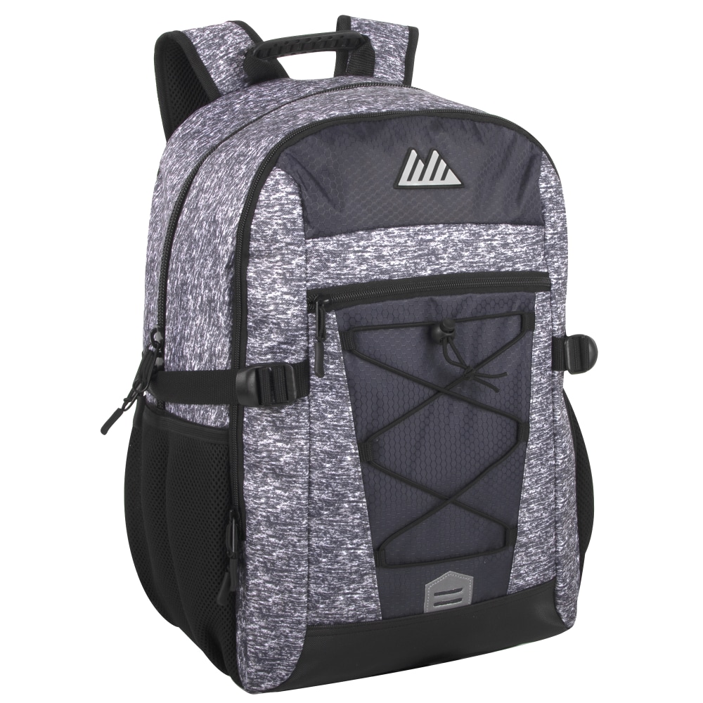 Trailmaker Bungee Backpack With 17in Laptop Sleeve, Gray MPN:8138