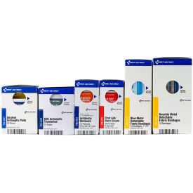 First Aid Only™ SmartCompliance Large Popular Refill Kit For Food Service w/o Meds Cabinet 91427 - Pkg Qty 6