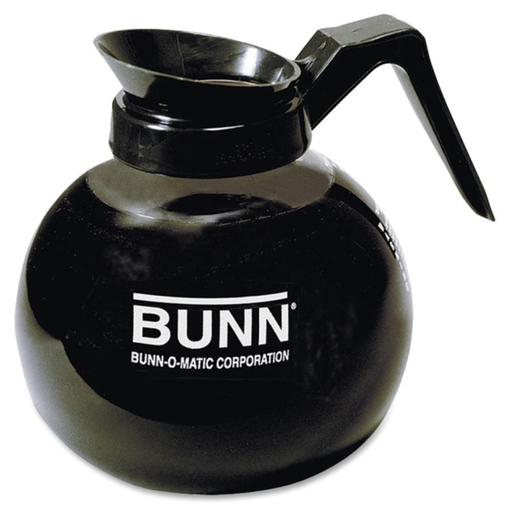 Bunn Pour-O-Matic 12-Cup Decanter, Regular, Clear/Black MPN:42400.0101
