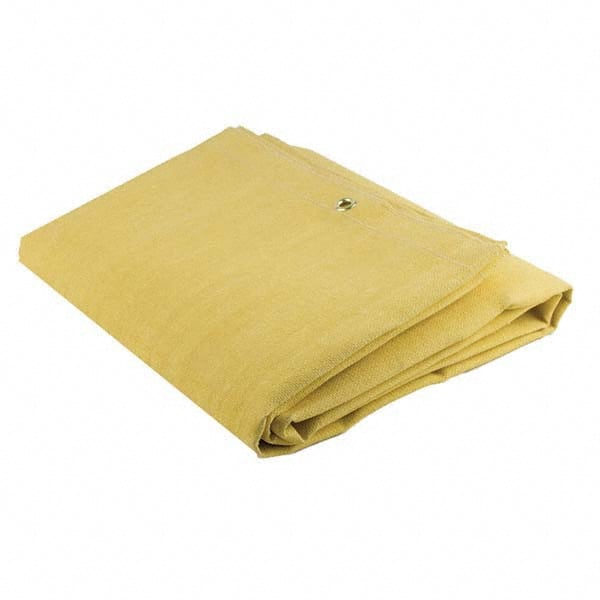 Welding Blankets & Curtains; Type: Welding Blanket ; Material: Acrylic; Fiberglass ; Width (Feet): 8.00 ; Material Weight (oz/sq. yd.): 23 ; Color: Yellow ; Grommet: Yes MPN:37609
