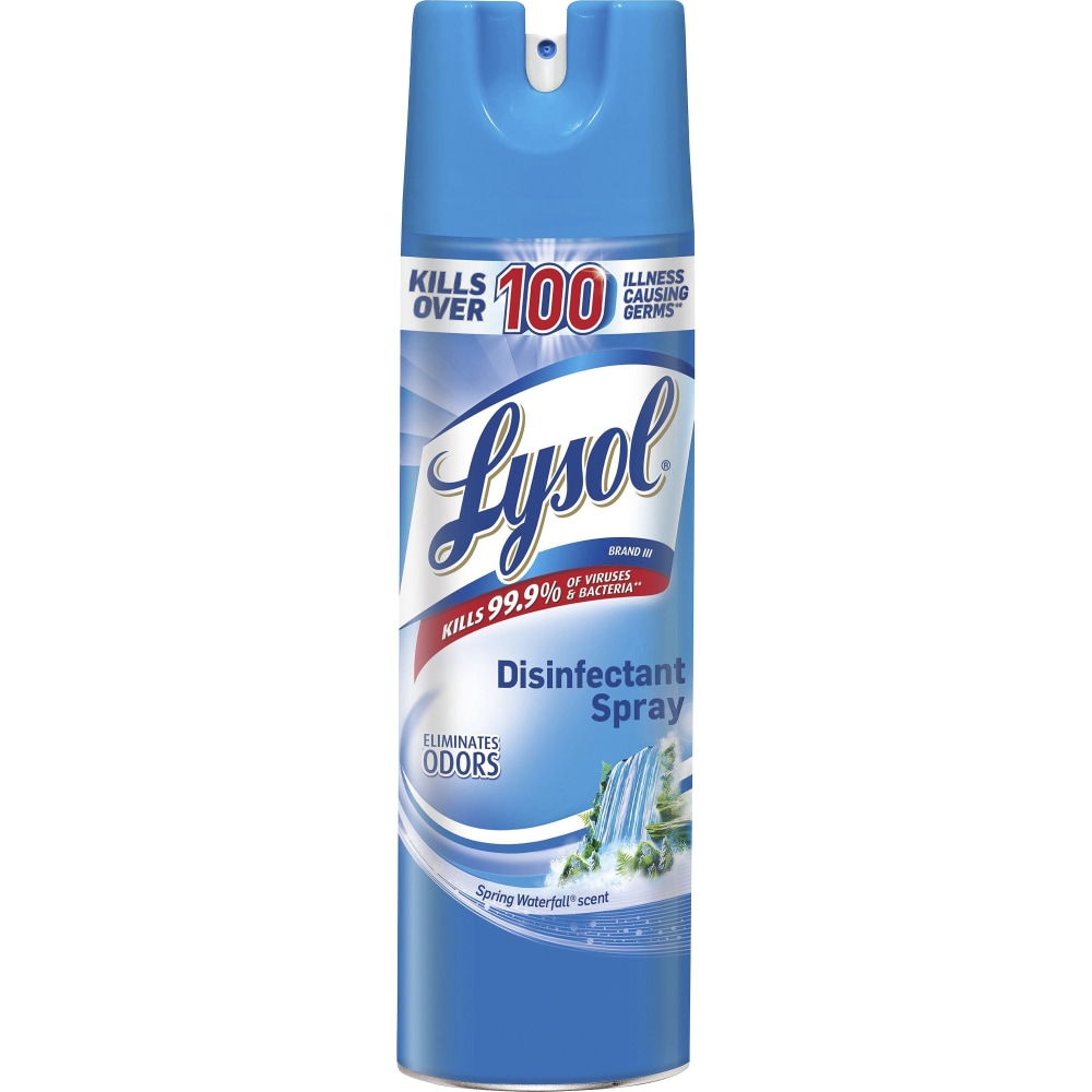 Lysol Spring Waterfall Disinfectant Spray - 19 fl oz (0.6 quart) - Waterfall Scent - Disinfectant, Antibacterial - 1 Each MPN:79326