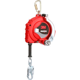 3M™ Protecta 3 Way Retrieval Self Retracting Lifeline Galvanized Cable & Steel Snap Hook 50'L 7100318444