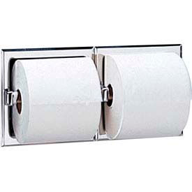 Bobrick® 600 Series Recessed Double Tissue Dispenser - Satin - B6977 B6977