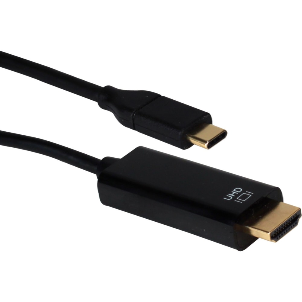 QVS USB-C / Thunderbolt 3 To HDMI UltraHD 4K/60Hz Video Converter Cable, 6ft (Min Order Qty 2) MPN:USBCHD-06