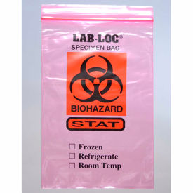 Seal-N-Rip® Specimen Transfer Bag with STAT Print 2 mil 6