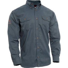 DRIFIRE® Tecgen Select® Flame Resistant Work Shirt 5X-LN Light Blue TCG01190235 TCG01190235