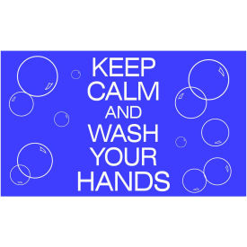 NoTrax® Keep Calm and Wash Your Hands Safety Message Mat 3/8