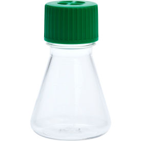 CELLTREAT® 125mL Erlenmeyer Flask Vent Cap Plain Bottom PETG Sterile 229801