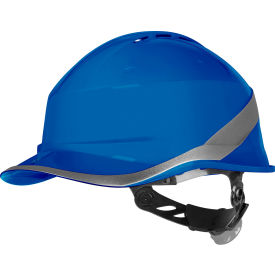 Delta Plus Diamond VI WIND Front Brim Safety Helmet Adjustable One-D Rotor Clamping System Blue DIAM6WTRBL
