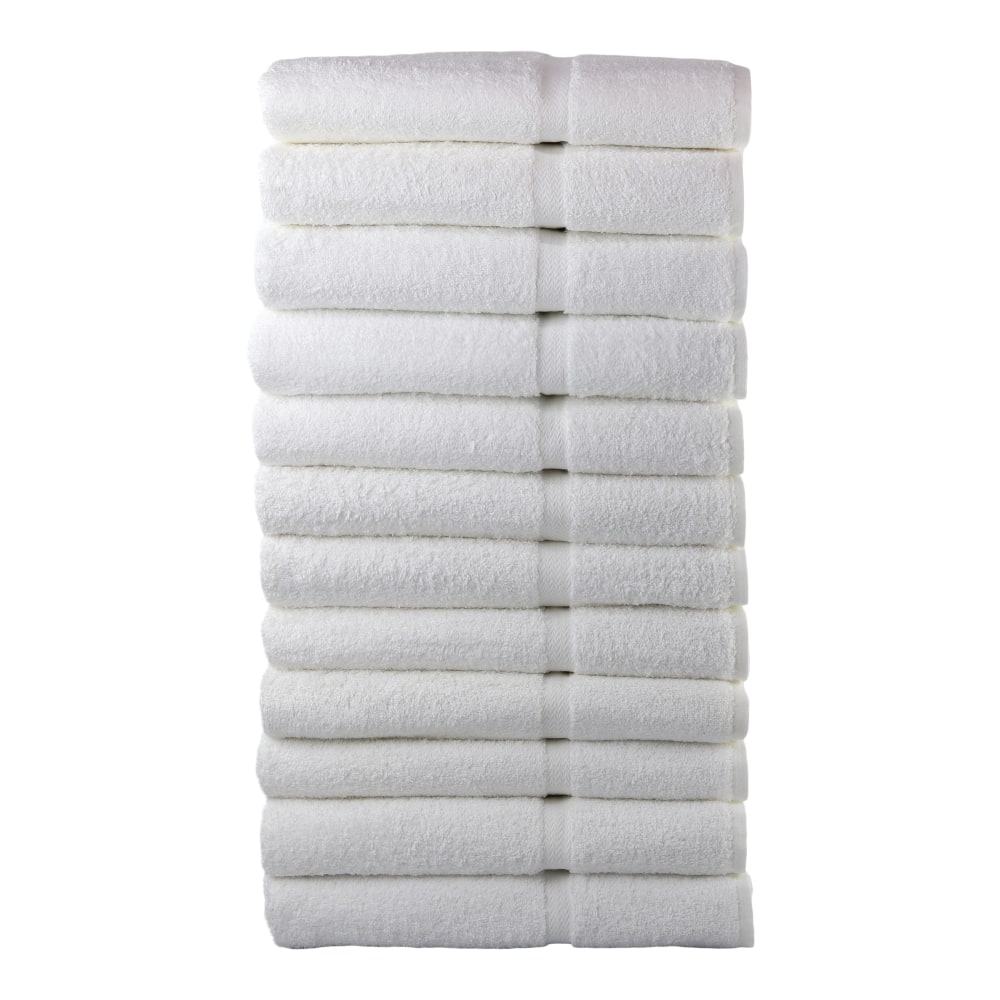 1888 Mills Crown Touch XL Bath Towels, 30in x 60in, White, Case of 24 MPN:B520-U-WHT-1-CT20