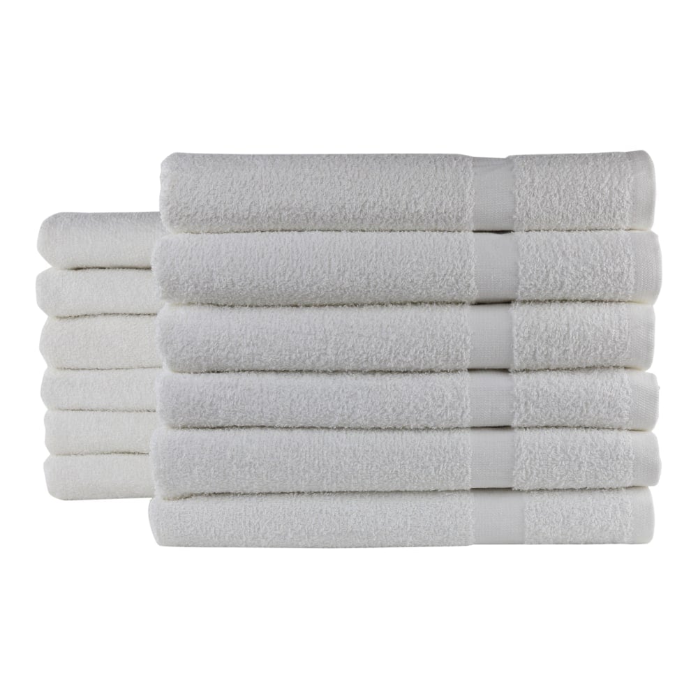 1888 Mills Durability Cotton Bath Towels, 24inx 48in, White, Case of 60 MPN:B848-U-WHT-1-DU00