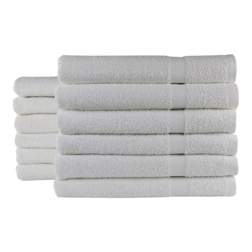 1888 Mills Durability Bath Towels, 25inx 50in, White, Case of 60 MPN:B850-U-WHT-1-DU00