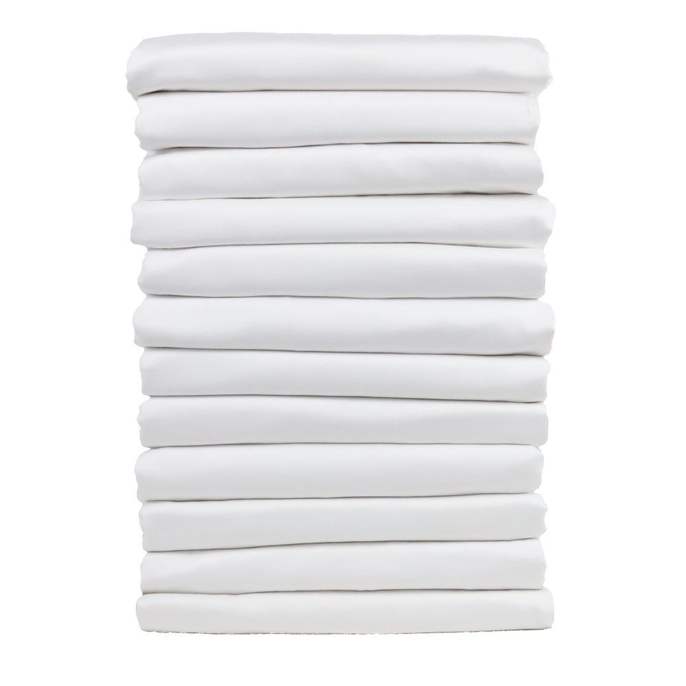 1888 Mills Suite Touch Full Flat Sheets, 81in x 104in, White, Case of 24 MPN:N20081104WHT-1-ST00