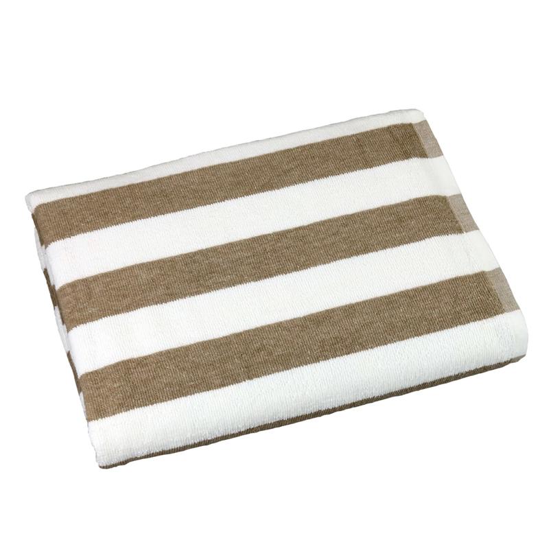 1888 Mills Fibertone Pool Towels, Tan Stripes, Case of 48 MPN:S198-U-TNS-1-FT20
