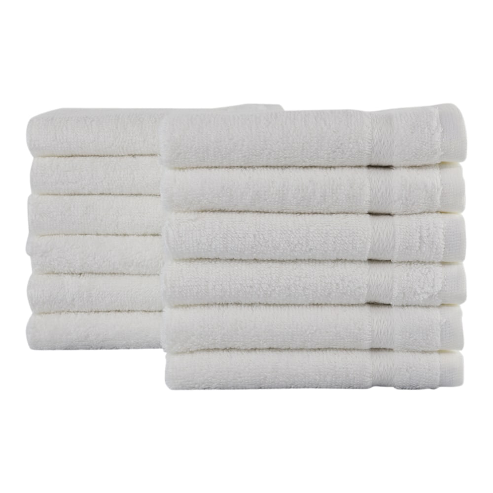 1888 Mills Crown Touch Cotton Washcloths, 13inx 13in, White, Case of 300 MPN:W257-U-WHT-1-CT20