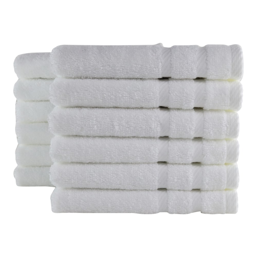 1888 Mills Naked Cotton/Tencel Modal Washcloths, 13inx 13in, White, Case of 120 MPN:W528-U-WHT-1-NAKED