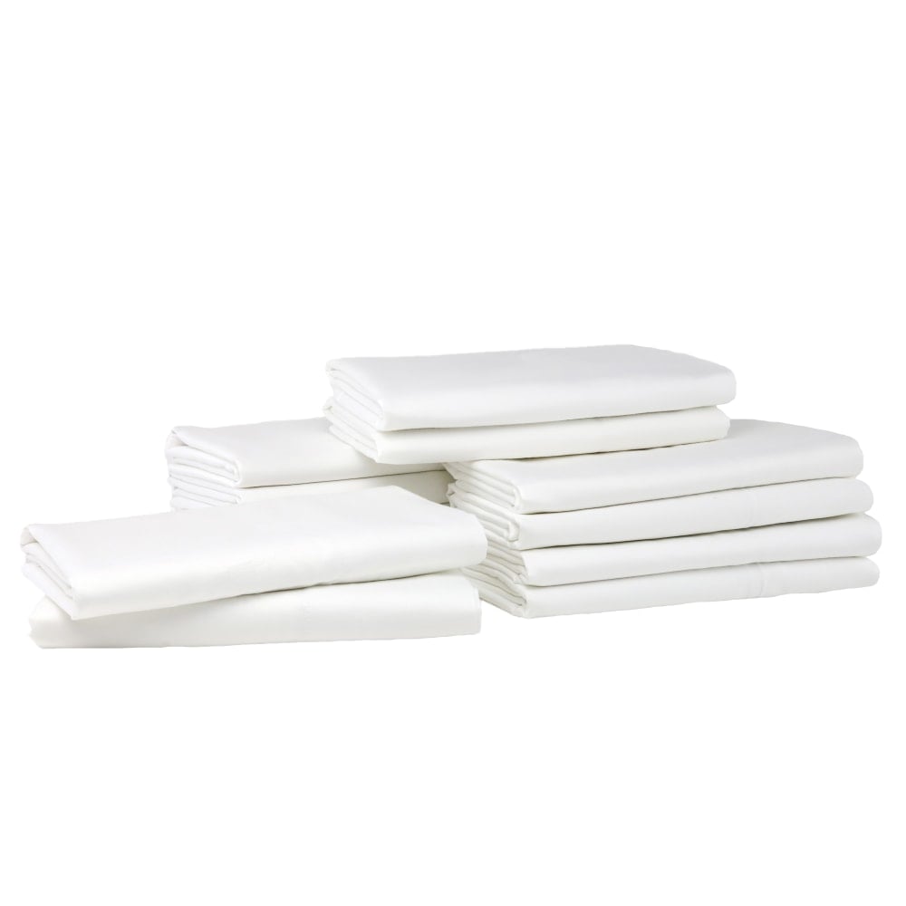 1888 Mills Naked Standard Pillow Shams, 21in x 27in, White, Case of 24 MPN:X3MS2127WHT-NAKED