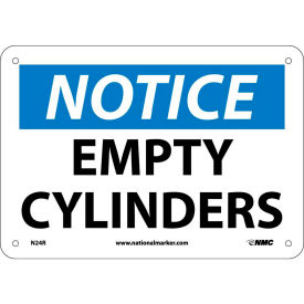 NMC N24R OSHA Sign Notice Empty Cylinders 7