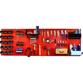 Wall Control Pegboard Master Workbench Kit Red/Black 96