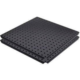 Pegboard Panels - Powdercoat Black 16 x 16 (2 pc) ALGSTRP16x16PTD-BLK