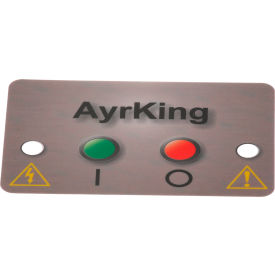 Allpoints 8012730 Sticker Mylar Ctrl Brd For Ayrking Corporation B531
