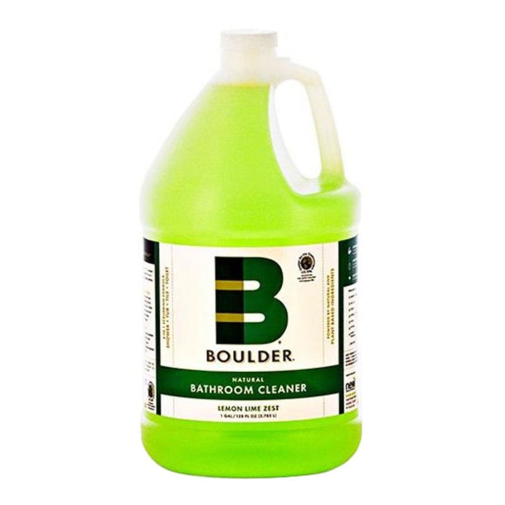 Boulder Clean BOULDER Bathroom Cleaner, Lemon Lime Zest, 1 mL MPN:NEW-BATH-1G-4CS