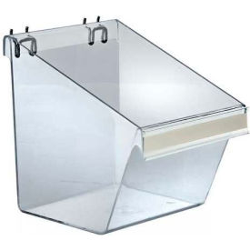 Global Approved 556128 Small Display Bucket W/ C-Channel For Pgbrd/Slatwall 7.5x9