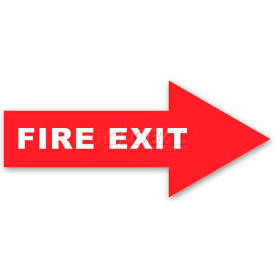 Durastripe 12X4 Arrow Sign - Fire Exit DS-SIGN 12X4-0450