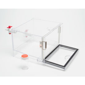 Bel-Art Dry-Keeper Small Stacking Polystyrene Gas-Purge Desiccator Cabinet 0.1 cu. ft. 420530002