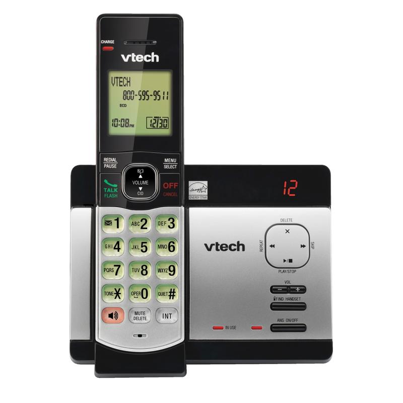 VTech CS5129 DECT 6.0 Expandable Cordless Phone with Digital Answering System MPN:80-0196-00