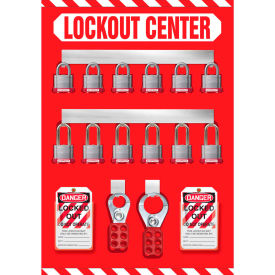 Accuform KST810 Stopout® Lockout Store-Boards™ 12 Padlock Capacity Aluminum KST810