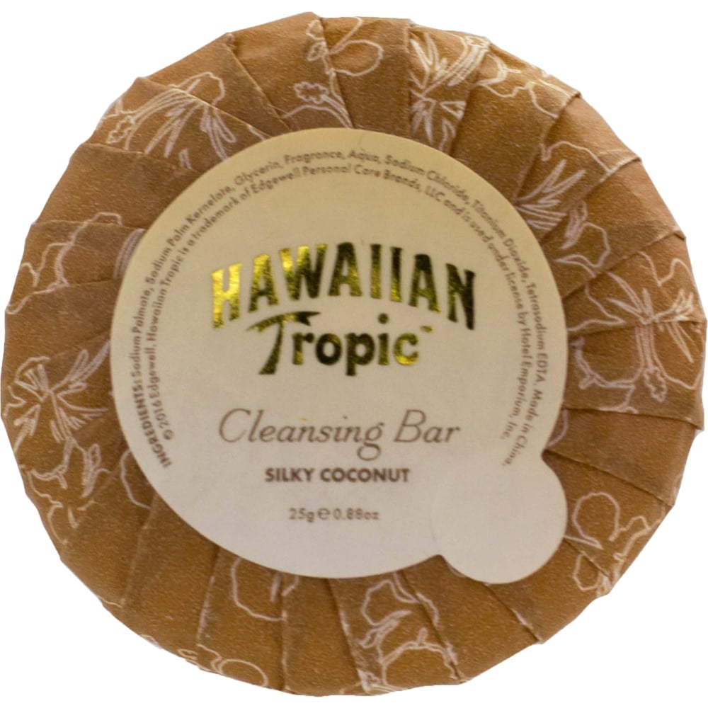 Hotel Emporium Hawaiian Tropic Cleansing Bars, Silky Coconut, 0.88 Oz, Case Of 300 Bars MPN:HWT-SOAP-25G