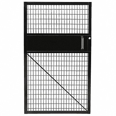 Wire Mchn Grd Door 60 inx48 in Blk MPN:SAF-H4658-MR