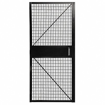 Wire Mchn Grd Door 84 inx48 in Blk MPN:SAF-H4682-SL