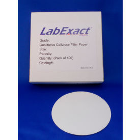 LabExact Grade CFP3 Qualitative Cellulose Filter Paper 0.32 mm Thick 18.5 cm Dia. 6 um 100 PK CFP3-185