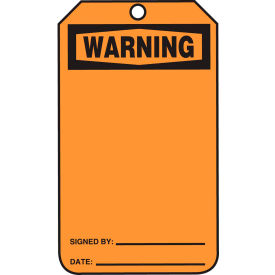 Accuform MWGT205PTP Warning Tag RP-Plastic 25/Pack MWGT205PTP