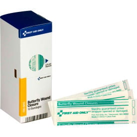 First Aid Only FAE-5010 SmartCompliance Refill Butterfly Wound Closures 10/Box FAE-5010