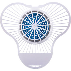 Boardwalk® Urinal Screen Non-Para Deodorizer Block Green Apple Scent 3.25 oz Blue/Wht 12/BX KRSNUS