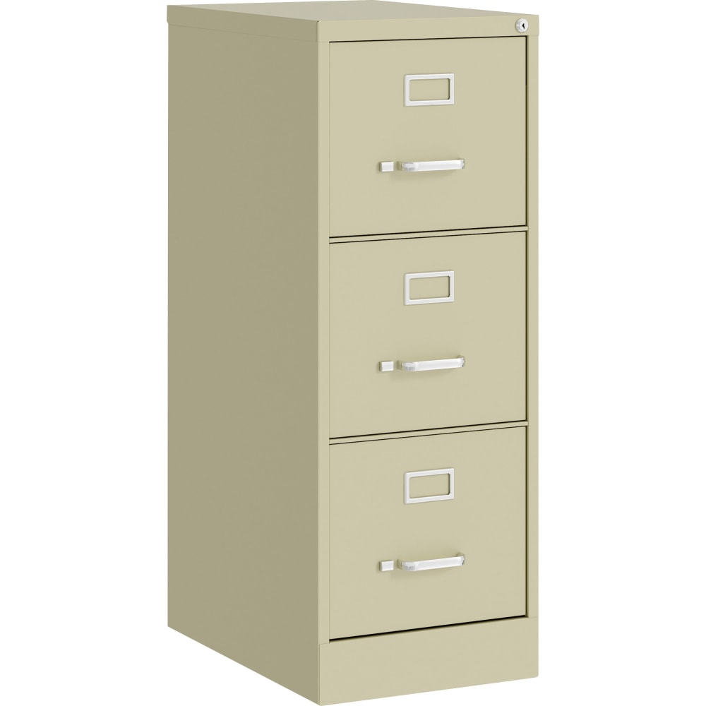 Lorell Fortress Series 22in Commercial-Grade Vertical File Cabinet - 15inx 22in Depth x 40.2in - 3x Drawer(s) - 42296 MPN:42296