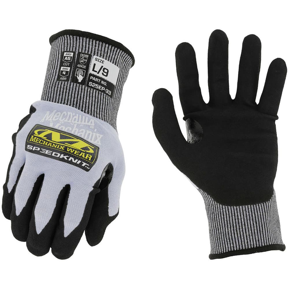 Cut & Puncture Resistant Gloves, Glove Type: Cut-Resistant , Coating Coverage: Palm & Fingertips , Coating Material: Nitrile , Primary Material: HPPE Blend  MPN:S25EP-33-010