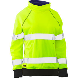Bisley® Women's Contoured Pullover Sweatshirt Class 3 M Hi-Vis Yellow 323W6818T-YEL/M