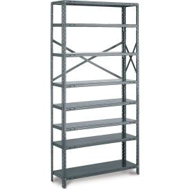 Tri-Boro Klip-It 8 Shelf 20 Ga Open Solid Steel Shelving Add On 48