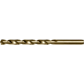 Cle-Line 1802 21/64 Cobalt Heavy-Duty Straw 135 Split Point Jobber Length Drill C23362 - Pkg Qty 6