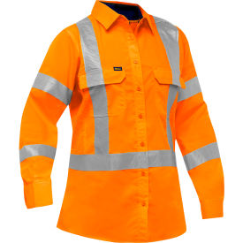 Pip Global Bisley® X-Back Airflow™ Women's Long Sleeve Shirt Class 3 M Hi-Vis Orange 313W6490X-O/M