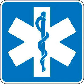 AccuformNMC™ Star Of Life Traffic Safety Sign HIP Aluminum 24